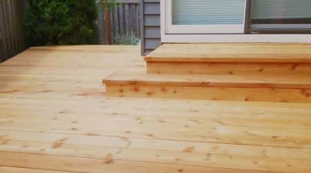 wood deck construction